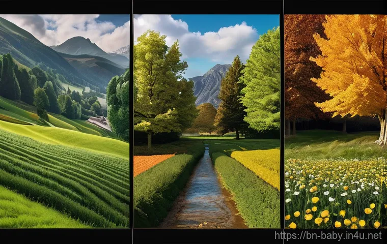 아기와 친환경 이유식 - Here are three detailed image prompts in English: