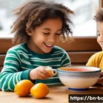 아기와 겨울철 감기 예방 - **Prompt**: A vibrant illustration depicting several happy children (ages 3-8) in a cozy, brightly l...