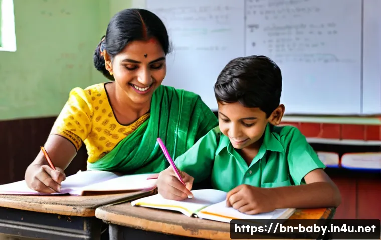 다자녀 혜택 - **Prompt 1: Educational Empowerment for a Multi-Child Family**
    A bright, wide-angle shot of a Ba...