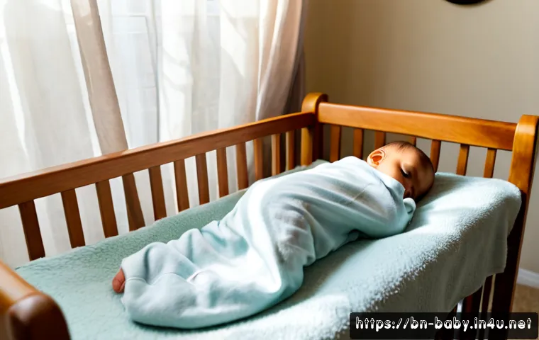 아기 낮잠 시간표 - Photorealistic warm nursery scene for a baby nap routine, peacefully sleeping baby wearing a soft di...